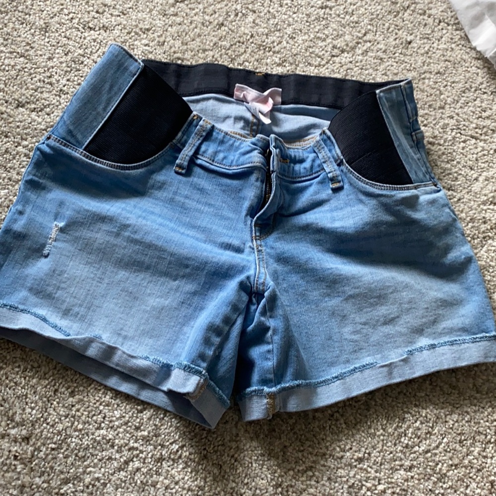 Isabel maternity jeans shorts